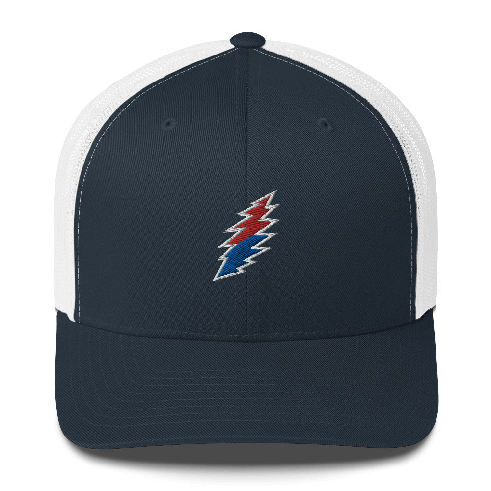 Red/Blue Bolt - Trucker Cap – Lost Sailor Outfitters display picture 3