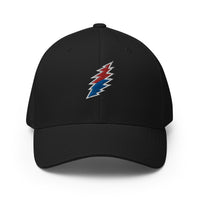 Red/Blue Bolt - Flex Fit Structured Twill Cap