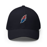 Red/Blue Bolt - Flex Fit Structured Twill Cap