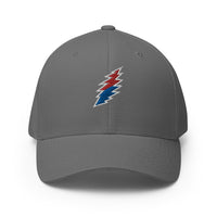 Red/Blue Bolt - Flex Fit Structured Twill Cap