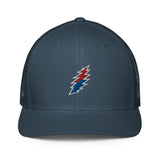 Red/Blue Bolt - Flex Fit Closed-back trucker cap