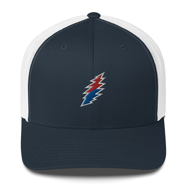 Red/Blue Bolt - Trucker Cap